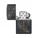 Isqueiro Zippo Design preto fosco